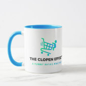 Het Clopen Effect - Zwarte Logo Tweekleurige Koffi Mok (Links)