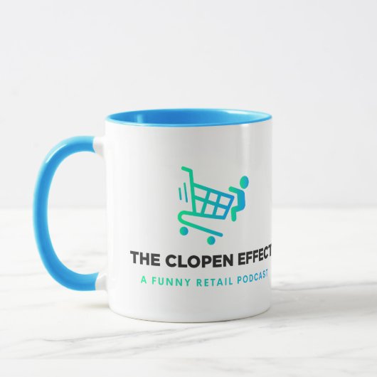 Het Clopen Effect - Zwarte Logo Tweekleurige Koffi Mok (Links)