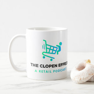 Het Clopen-effect - zwarte Logo tweetone koffie-Mo Koffiemok
