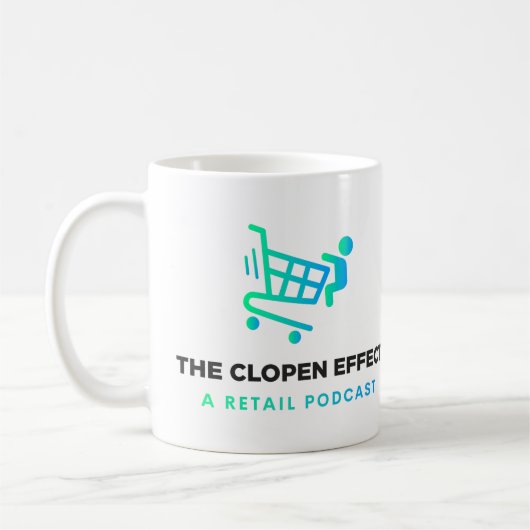 Het Clopen-effect - zwarte Logo tweetone koffie-Mo Koffiemok (Links)