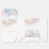 Het Cloud Nine Rainbow Fluffy Cloud Baby shower Bedankdoosjes (Ongevouwen)