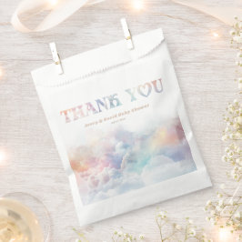 Het Cloud Nine Rainbow Fluffy Cloud Baby shower Bedankzakje