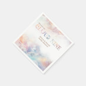 Het Cloud Nine Rainbow Fluffy Cloud Baby shower Servet (Hoek)