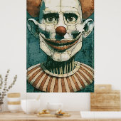 Het Clown Poppenportret Poster (Keuken)