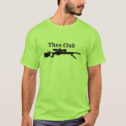 het clubhert en het geweer t-shirt (Voorkant)
