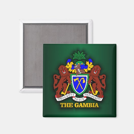 Het COA Gambia Magneet (Voorkant / Achterkant)