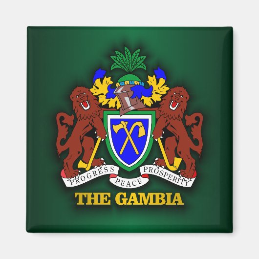 Het COA Gambia Magneet (Voorkant)