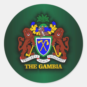 Het COA Gambia Ronde Sticker