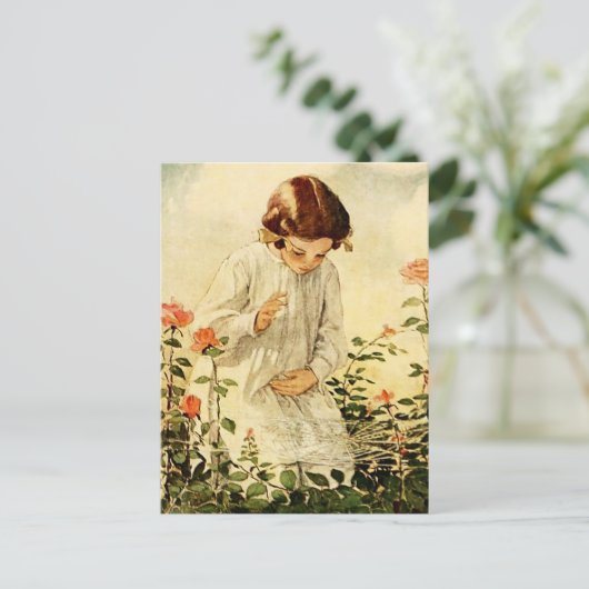 Het Cobweb van Jessie Willcox Smith Feestdagenkaart (Staand voorkant)