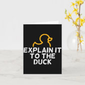 Het Coder Programmeur Tech Ontwikkelaar Shirts Her Kaart (Gele Bloem)