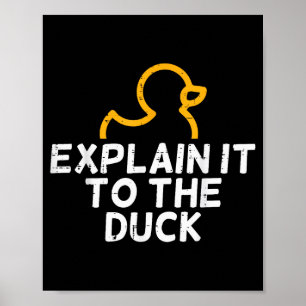 Het Coder Programmeur Tech Ontwikkelaar Shirts Man Poster