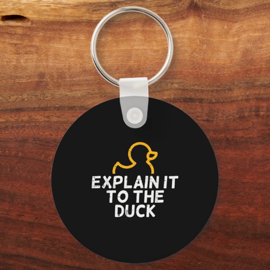 Het Coder Programmeur Tech Ontwikkelaar Shirts Man Sleutelhanger (Voorkant)
