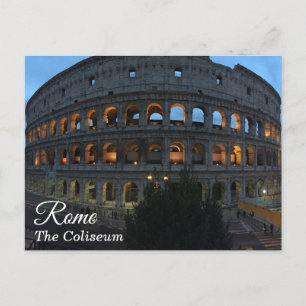 Het Coliseum in Rome, Italië in Dusk - Briefkaart