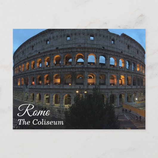 Het Coliseum in Rome, Italië in Dusk - Briefkaart (Voorkant)