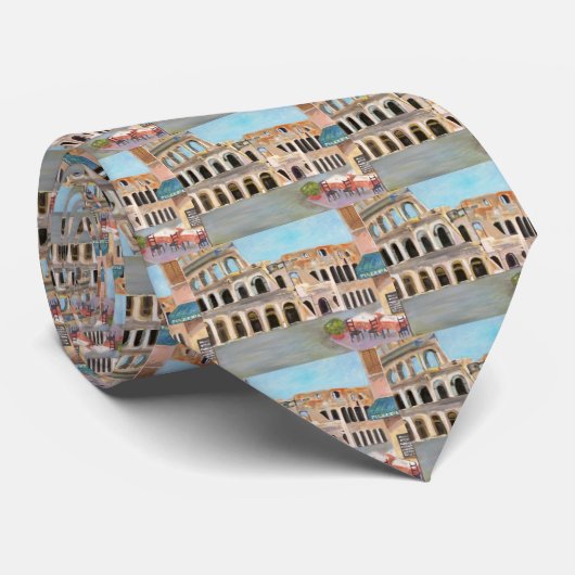 Het Coliseum in Rome - Stropdas (Opgerold)