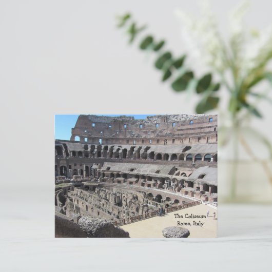 Het Coliseum - Rome Italië Briefkaart (Staand voorkant)