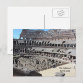 Het Coliseum - Rome Italië Briefkaart (Voorkant / Achterkant)