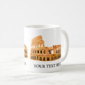 Het Coliseum Rome, Italië, gepersonaliseerd ontwer Koffiemok (Voorkant rechts)