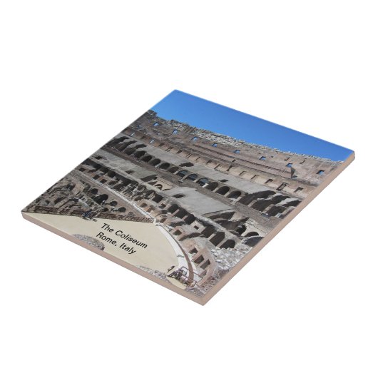 Het Coliseum - Rome, Italië Tegeltje (Zijkant)