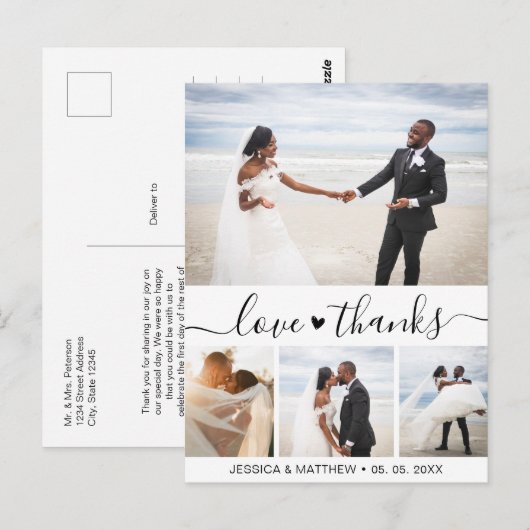 Het Collage Weddenschap van het Manuscript van de Briefkaart (Voorkant / Achterkant)