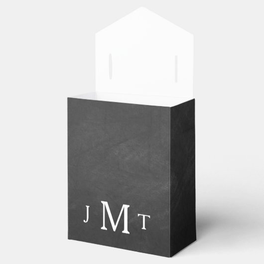 Het Collectie Chalkboard en Lace Wedding Bedankdoosjes (Geopend)