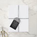 Het Collectie Chalkboard en Lace Wedding Cadeaulabel<br><div class="desc">Het chalkboard & lace collectie is een prachtig ontwerp met een mooie krijtbord effect achtergrond met een romantische witte lace effect trim. Deze cadeau labels kunnen worden gepersonaliseerd voor uw speciale gelegenheid en zou het perfecte geschenk of dank u label voor een bruiloft, vrijgezellenfeest, verlovingsfeest, verjaardagsfeest en nog veel meer....</div>