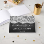 Het Collectie Chalkboard en Lace Wedding Gastenboek<br><div class="desc">Vier in stijl met dit elegante en zeer trendy bruiloft gastenboek. Het ontwerp is gemakkelijk te personaliseren met uw speciale evenementenformulering en uw gasten zullen blij zijn wanneer ze dit fantastische gastenboek zien. Overeenkomende bruidsartikelen zijn te vinden in het collectie.</div>