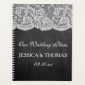 Het Collectie Chalkboard en Lace Wedding Planner (Voorkant)