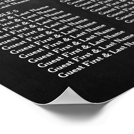 Het Collectie Chalkboard en Lace Wedding Poster (Hoek)