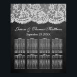Het Collectie Chalkboard en Lace Wedding Poster<br><div class="desc">Het collectie van het bord en de kant is een verbluffend design met een prachtige achtergrond van het chalkboard-effect met een romantische , witte rand-effectrelatie. Dit zitplaatskaart kan voor uw speciale gelegenheid worden gepersonaliseerd en zou het perfecte plan maken voor uw bruiloft, vrijgezellenfeest, verlovingsfeest, verjaardagsfeest en nog veel meer. *Let...</div>