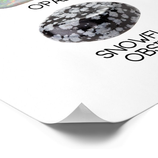 Het Collectie Crystal Rainbow Rock Geology Poster (Hoek)