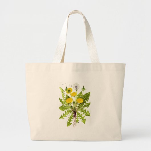 Het Collectie Dandelion Grote Tote Bag (Voorkant)
