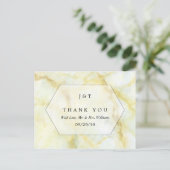 Het Collectie Elegant Marble Effect Wedding Briefkaart (Staand voorkant)