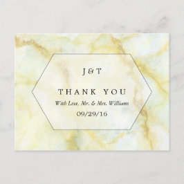 Het Collectie Elegant Marble Effect Wedding Briefkaart