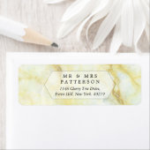 Het Collectie Elegant Marble Effect Wedding Etiket (Insitu)