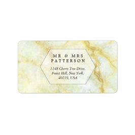 Het Collectie Elegant Marble Effect Wedding Etiket