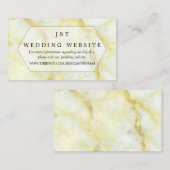 Het Collectie Elegant Marble Effect Wedding Informatiekaartje (Voorkant / Achterkant)