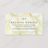 Het Collectie Elegant Marble Effect Wedding Informatiekaartje (Voorkant)