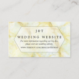 Het Collectie Elegant Marble Effect Wedding Informatiekaartje