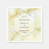 Het Collectie Elegant Marble Effect Wedding Servet (Voorkant)