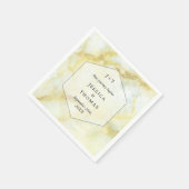 Het Collectie Elegant Marble Effect Wedding Servet (Hoek)