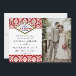 Het Collectie Glitter Damask Las Vegas Wedding Aankondiging<br><div class="desc">Laat iedereen weten dat je het deed,  je trouwde in stijl met deze moderne en zeer trendy trouwaankondigingskaarten. Het ontwerp is gemakkelijk te personaliseren met uw speciale evenementenbewoording en uw familie en vrienden zullen blij zijn wanneer ze deze fantastische huwelijksaankondigingskaarten ontvangen.</div>