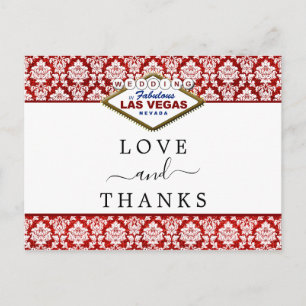 Het Collectie Glitter Damask Las Vegas Wedding Aankondigingskaart