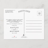 Het Collectie Glitter Damask Las Vegas Wedding Aankondigingskaart (Achterkant)