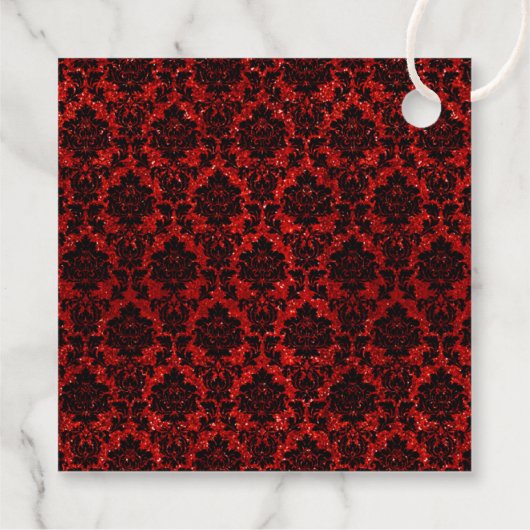 Het Collectie Glitter Damask Las Vegas Wedding Bedankjes Labels (Achterkant)