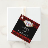 Het Collectie Glitter Damask Las Vegas Wedding Bedankjes Labels (In situ)