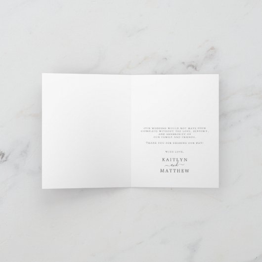 Het Collectie Glitter Damask Las Vegas Wedding Bedankkaart (Binnen)