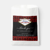 Het Collectie Glitter Damask Las Vegas Wedding Bedankzakje (Voorkant)