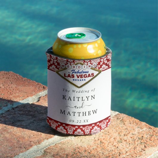 Het Collectie Glitter Damask Las Vegas Wedding Blikjeskoeler (Insitu Zwembad)