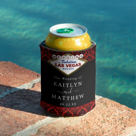 Het Collectie Glitter Damask Las Vegas Wedding Blikjeskoeler (Insitu Zwembad)